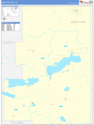 Green Lake County, WI Digital Map Basic Style